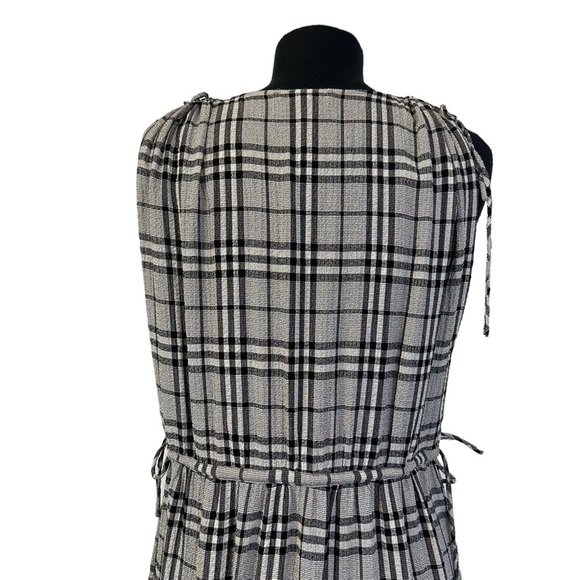 Current Air Plaid Sleeveless Dress S Gray Black - Picture 8 of 15